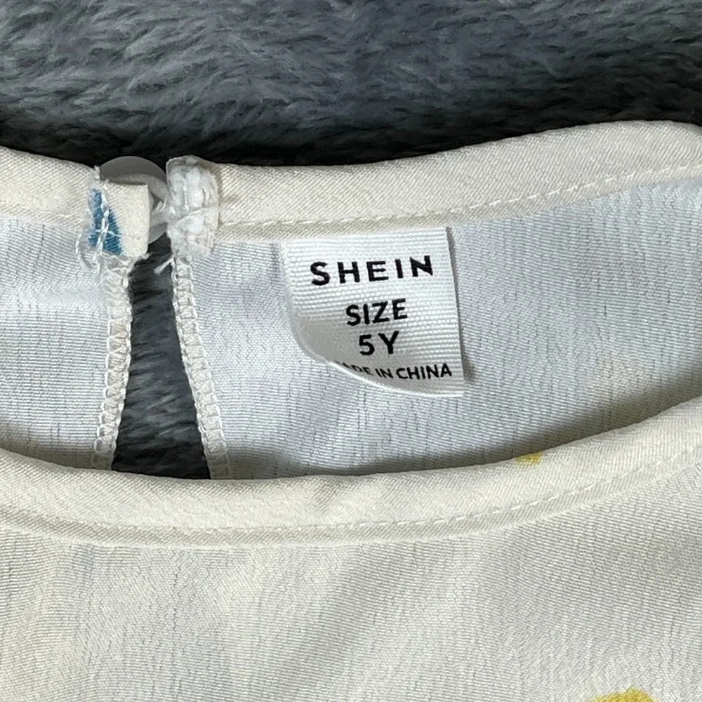 Childrens Place Shein Girls Dress Lot 3 5T Apple Heart Flutter Sleeve Ribbed